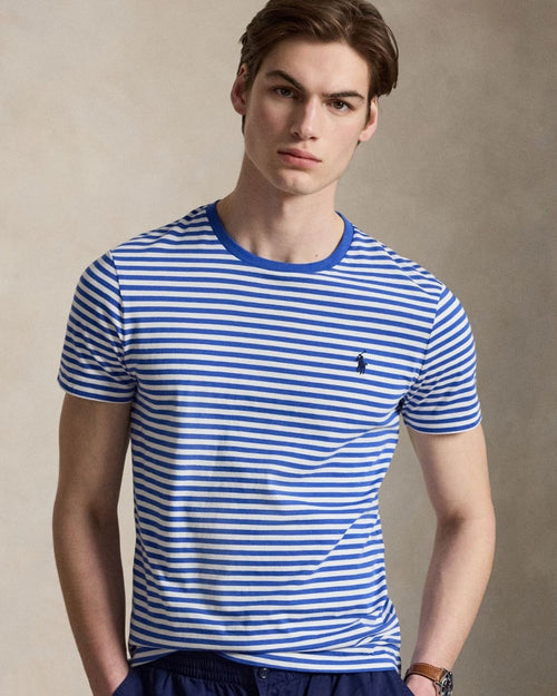CAMISETA RALPH LAUREN PARA CABALLERO MANGA CORTA AZUL REF 710956828505