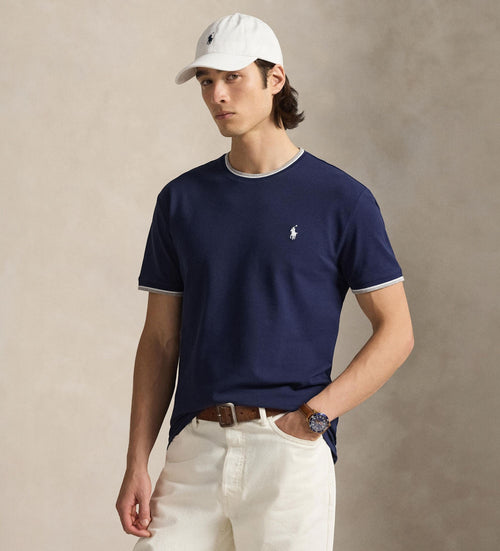CAMISETA RALPH LAUREN PARA CABALLERO MANGA CORTA AZUL REF 710963492001