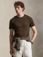 CAMISETA RALPH LAUREN PARA CABALLERO MANGA CORTA CAFE REF 710671438533