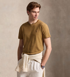 CAMISETA RALPH LAUREN PARA CABALLERO MANGA CORTA CAFE REF 710740727509