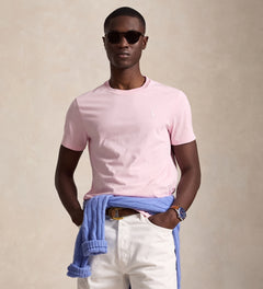 CAMISETA RALPH LAUREN PARA CABALLERO MANGA CORTA ROSADO REF 710671438530