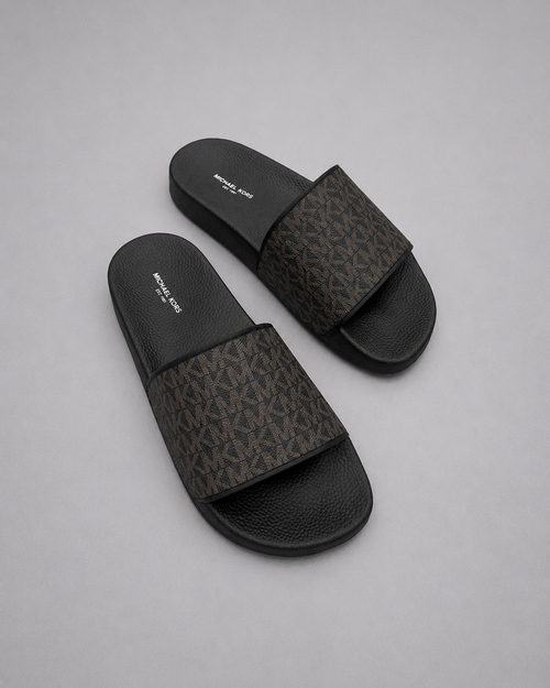 Sandalia Jake Slide Marron Para Hombre Michael Kors