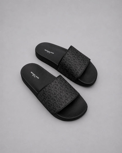 Sandalia Jake Slide Negro Para Hombre Michael Kors