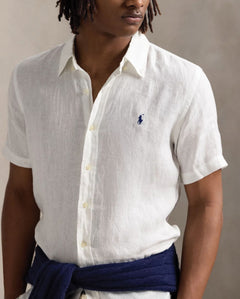 Camisa Manga Corta de Lino Ralph Lauren