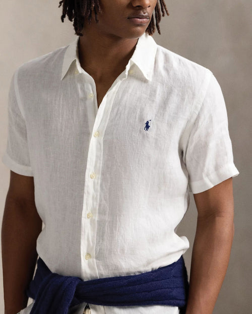 Camisa Manga Corta de Lino Ralph Lauren