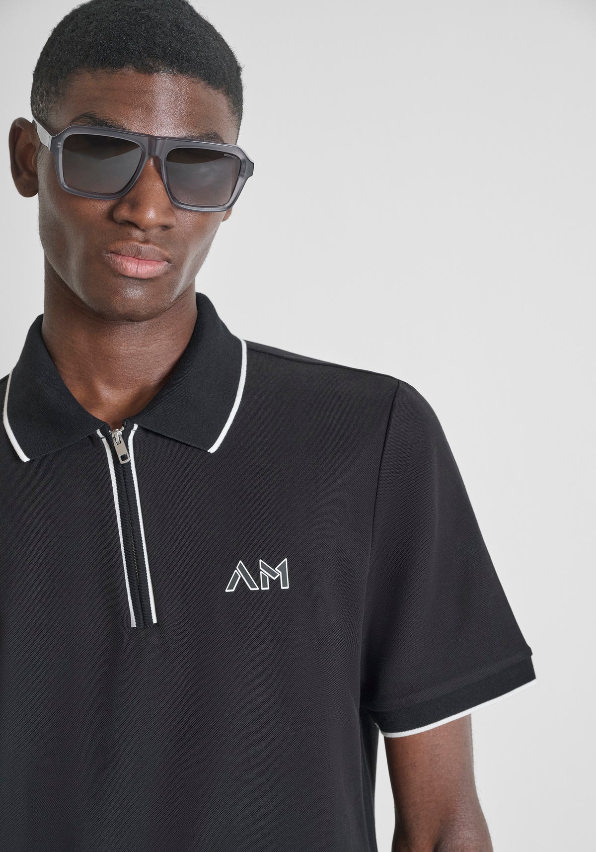 CAMISETA TIPO POLO ANTONY MORATO PARA HOMBRE COLOR NEGRO KS02643FA100270
