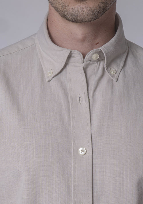 CARVEN CAMISA M/C HOMBRE BEIGE CVK02199BG