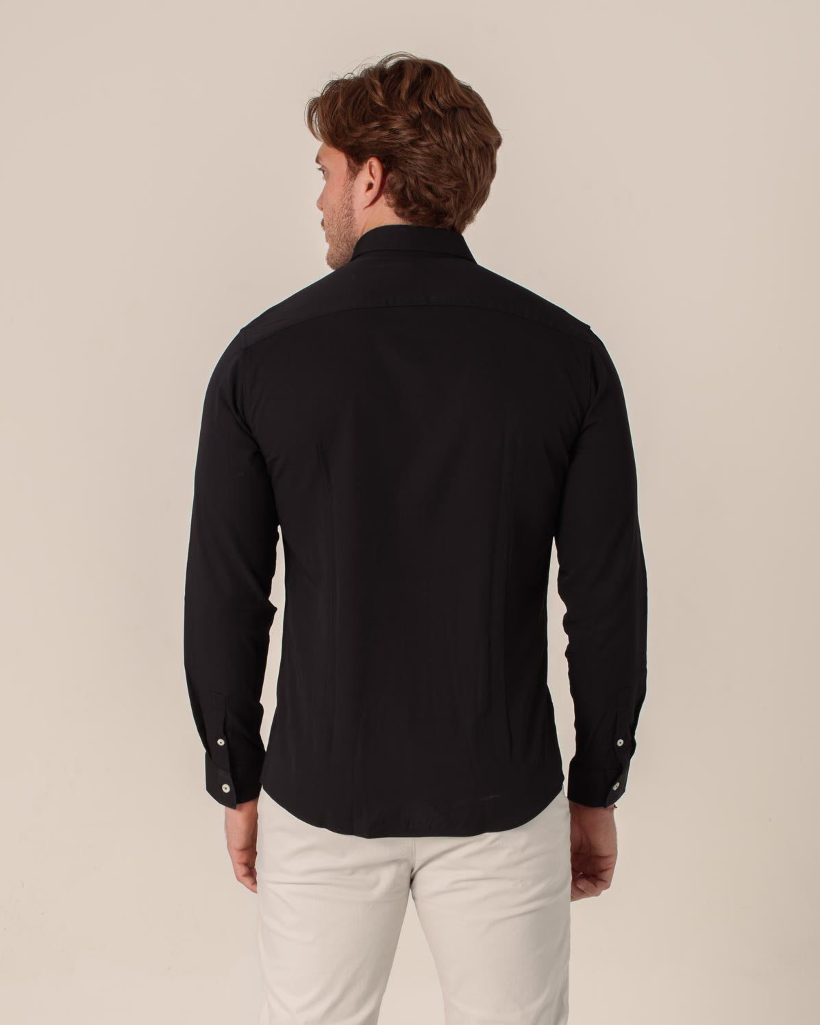 CARVEN CAMISA M/L HOMBRE NEGRO CVJ01128FBL