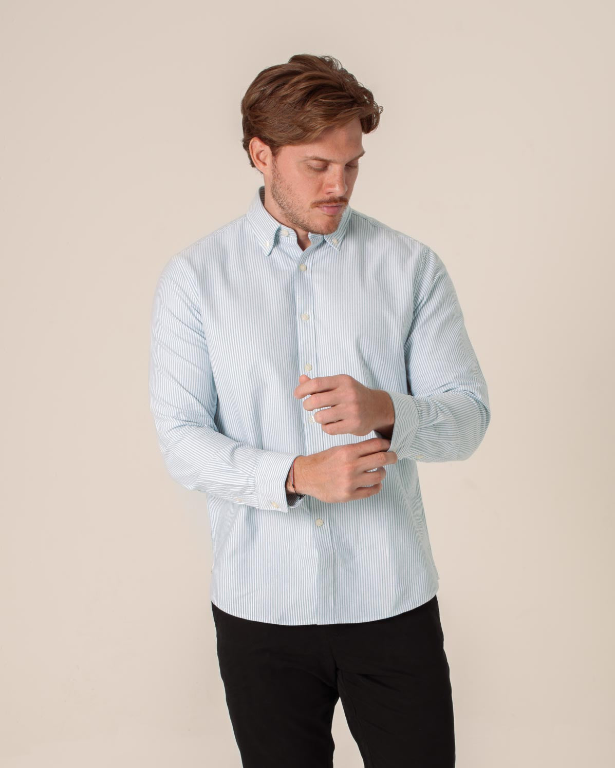 CARVEN CAMISA M/L HOMBRE AZUL CVK04120LTBU