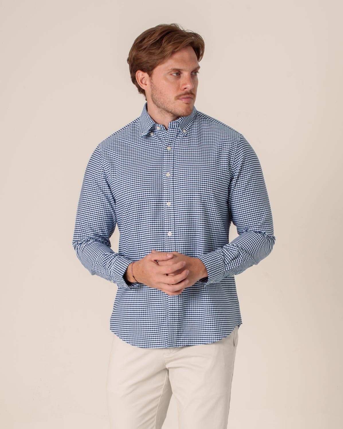 CARVEN CAMISA M/L HOMBRE AZUL CVK04119NV