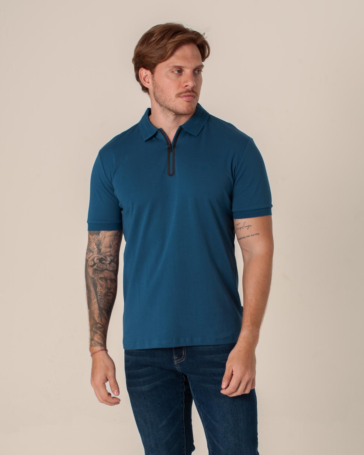 CARVEN POLO HOMBRE AZUL CVY31176ABU