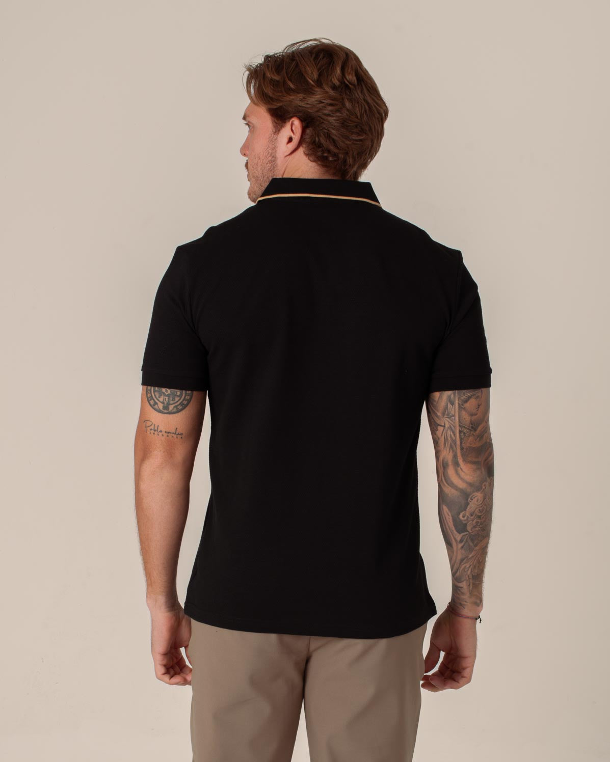 CARVEN POLO HOMBRE NEGRO CVY31176BL