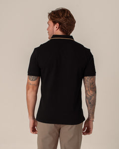 CARVEN POLO HOMBRE NEGRO CVY31176BL