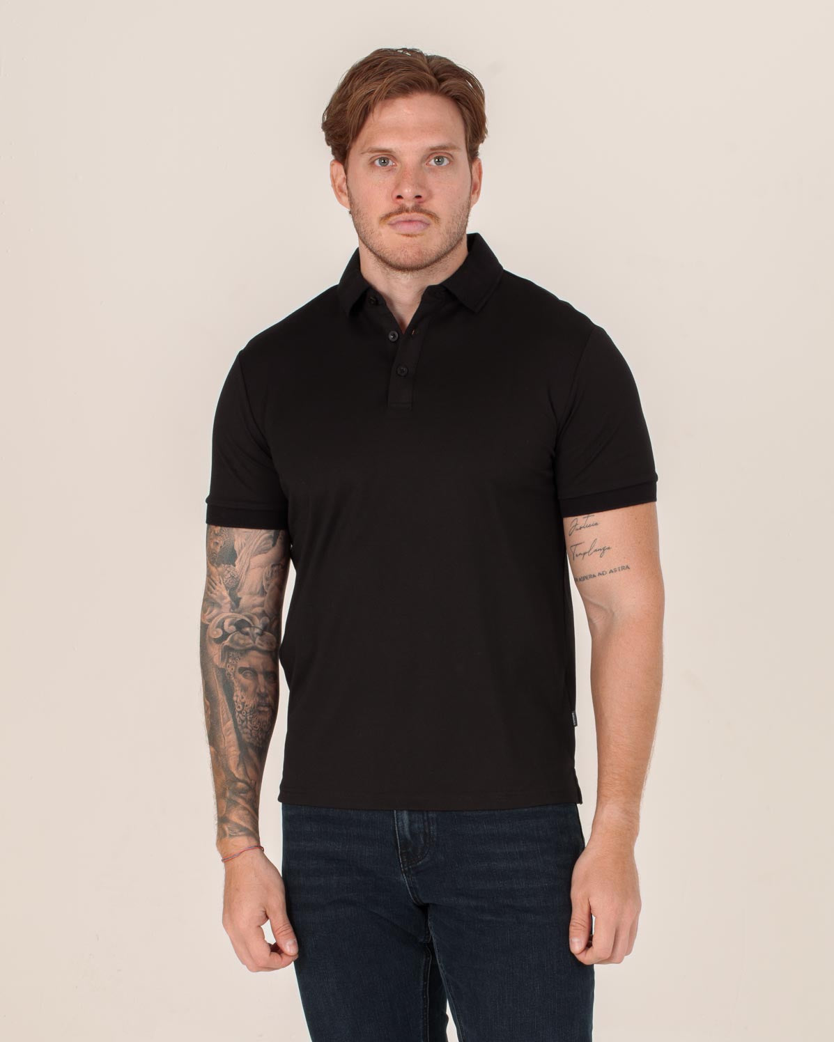 CARVEN POLO HOMBRE NEGRO CVY31501BL