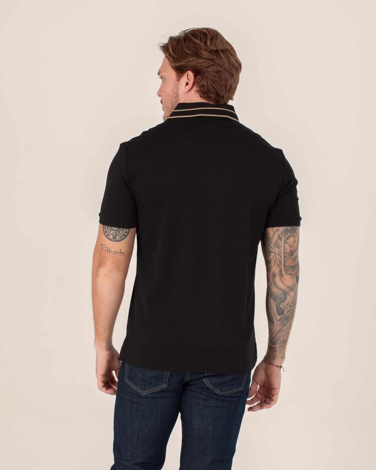 CARVEN POLO HOMBRE NEGRO CVY31509BL