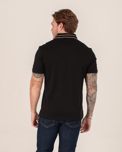 CARVEN POLO HOMBRE NEGRO CVY31509BL