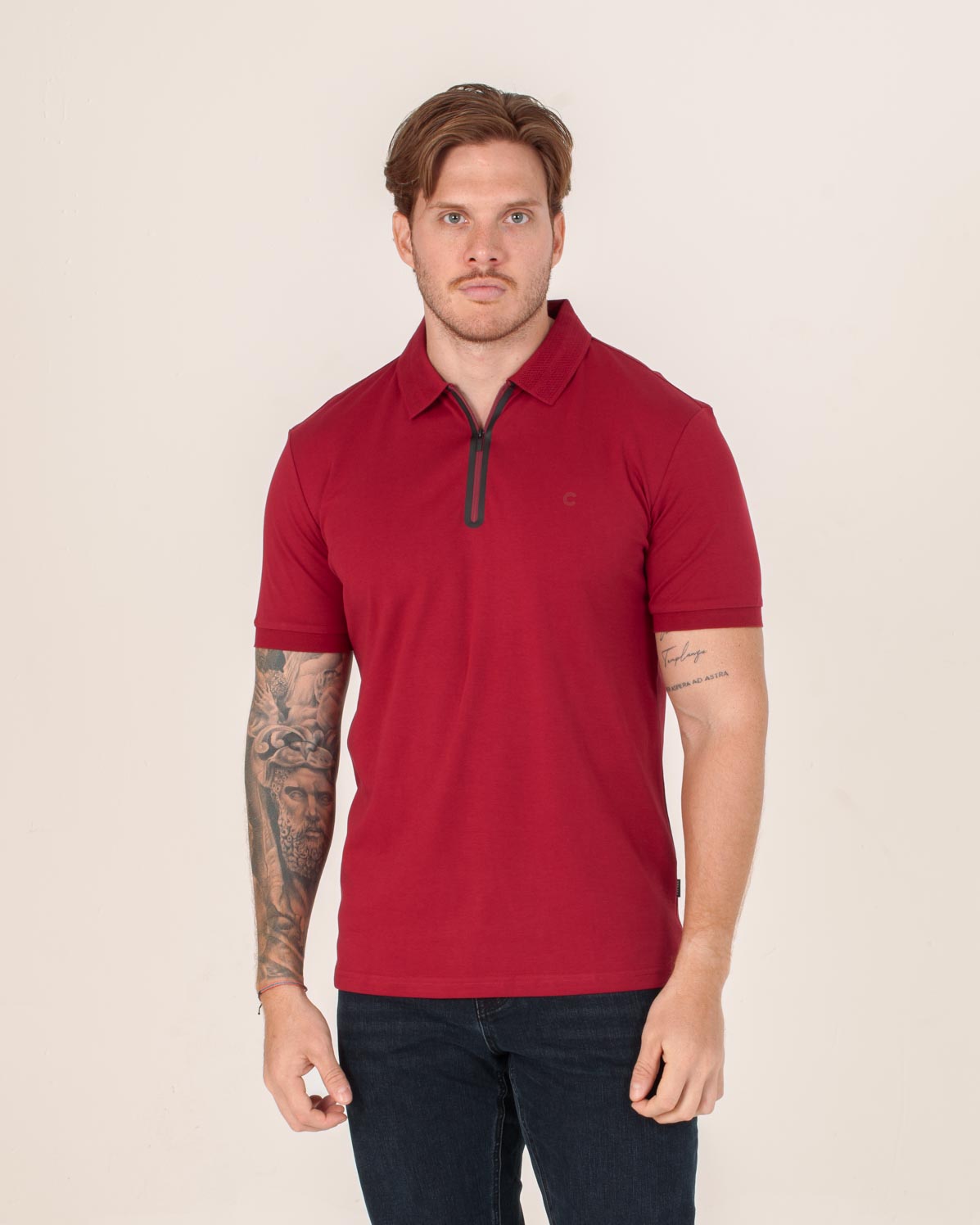CARVEN POLO HOMBRE ROJO CVY31514CFRD