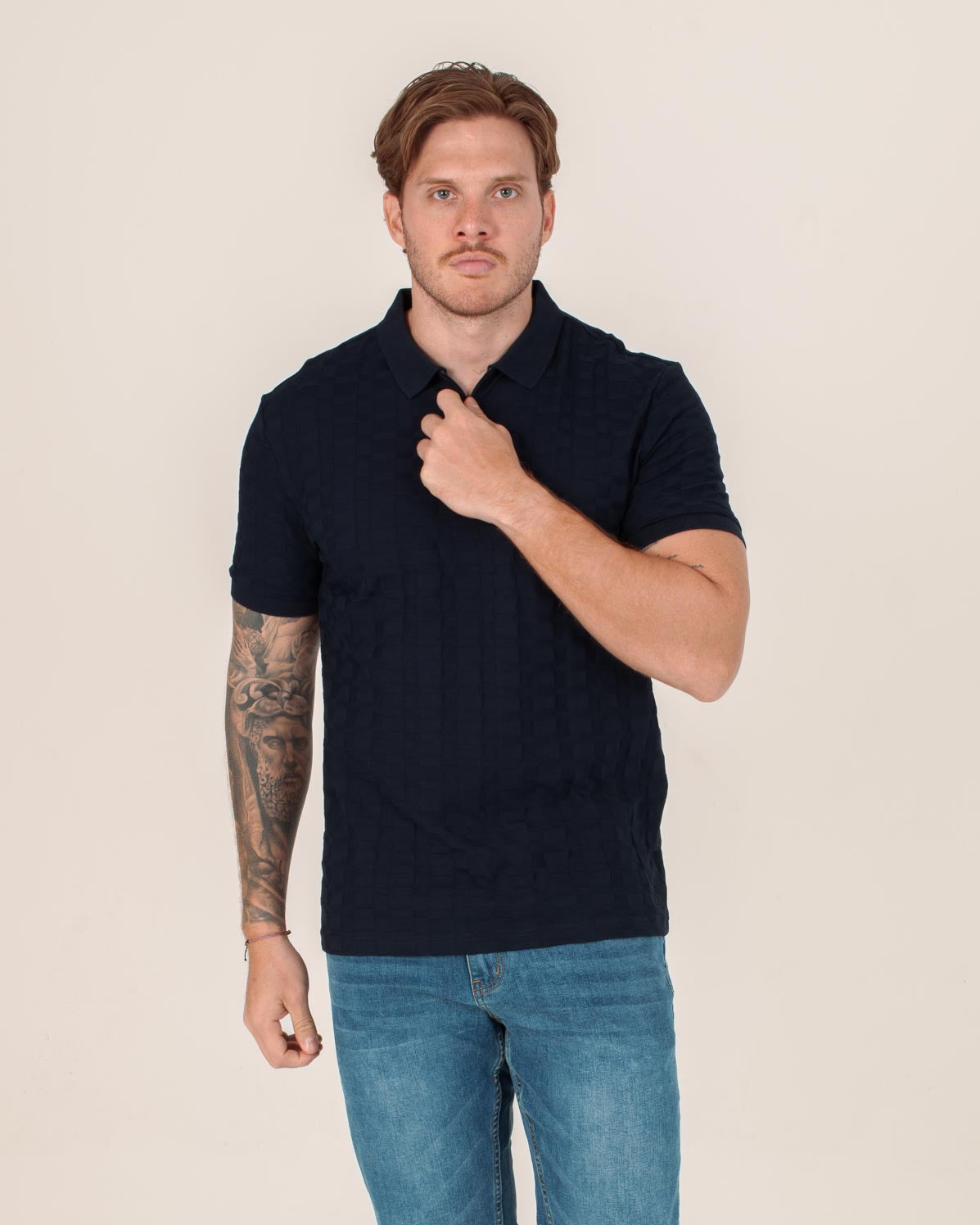 CARVEN POLO HOMBRE AZUL CVY13508DKNV