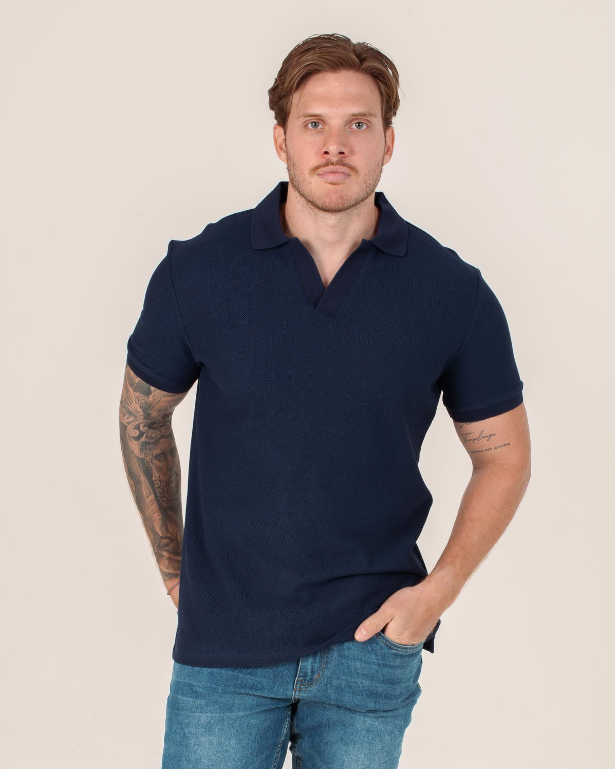 CARVEN POLO HOMBRE AZUL CVY13594NV