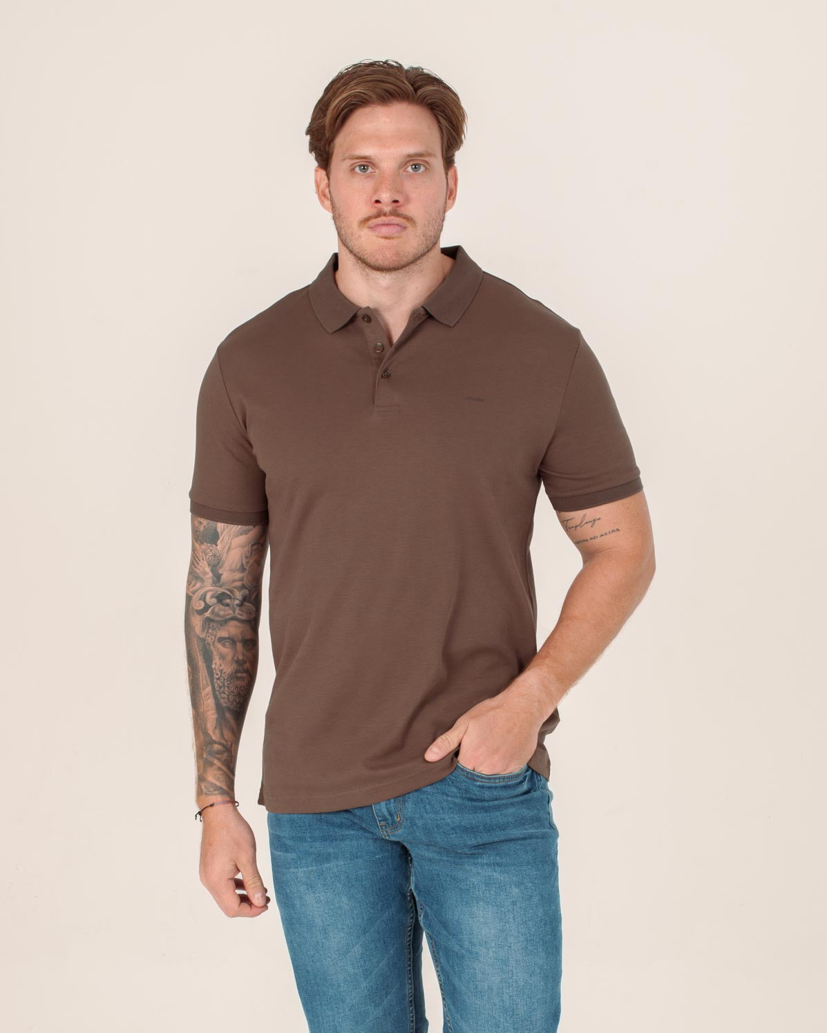 CARVEN POLO HOMBRE MARRON CVY31517SP