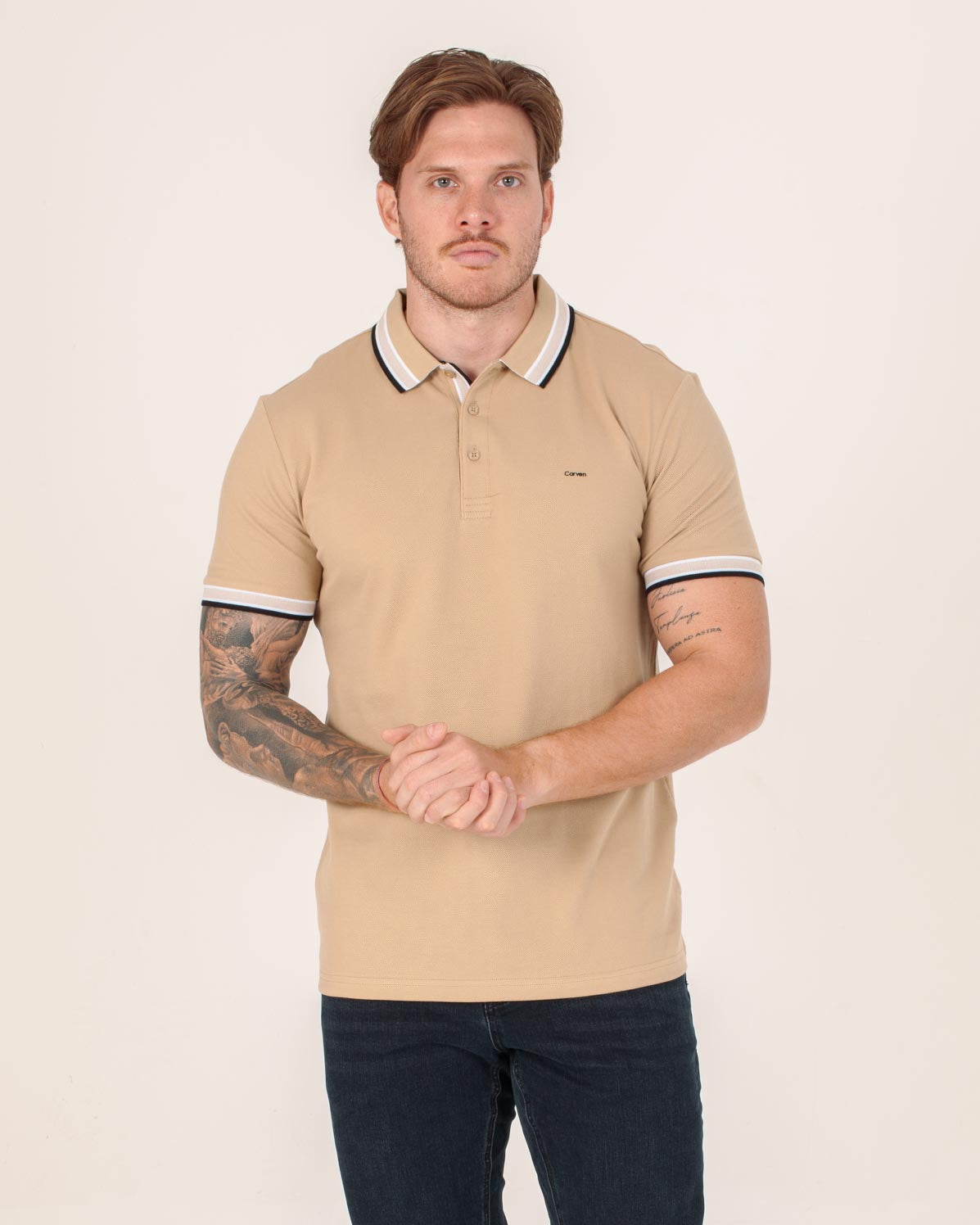 CARVEN POLO HOMBRE MARRON CVY31545SP