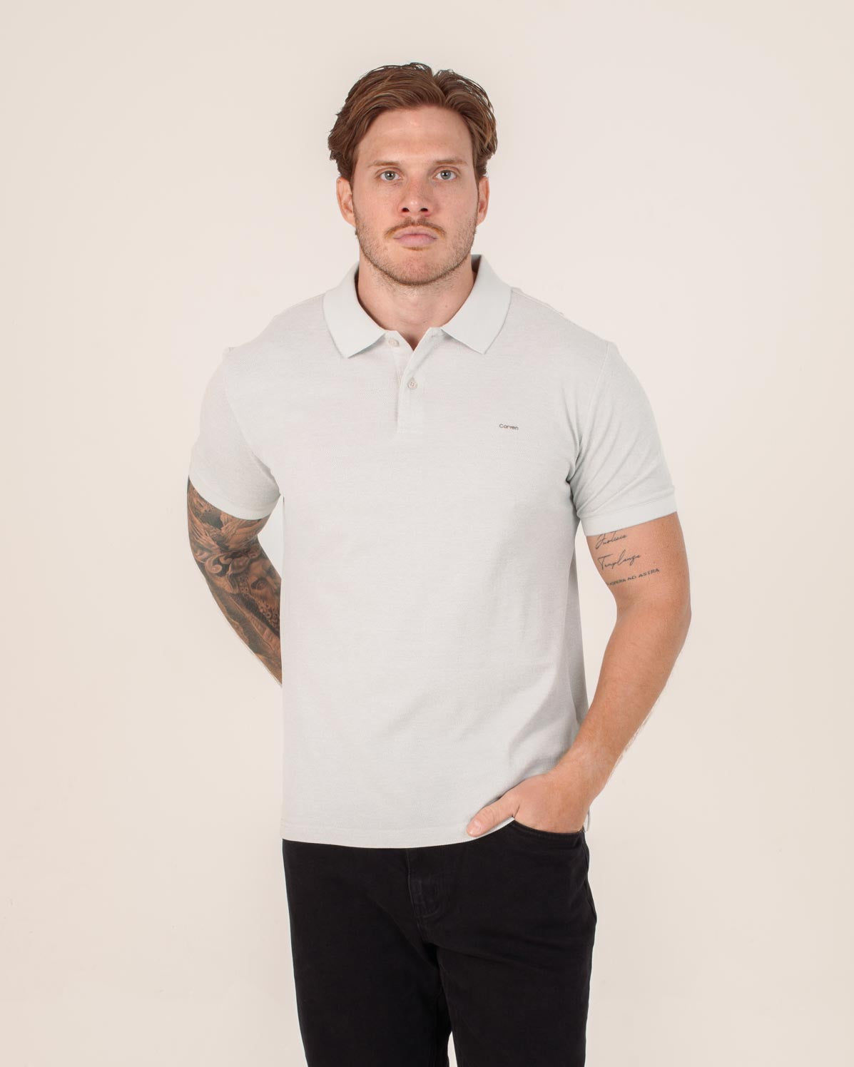 CARVEN POLO HOMBRE BEIGE CVY13556ST