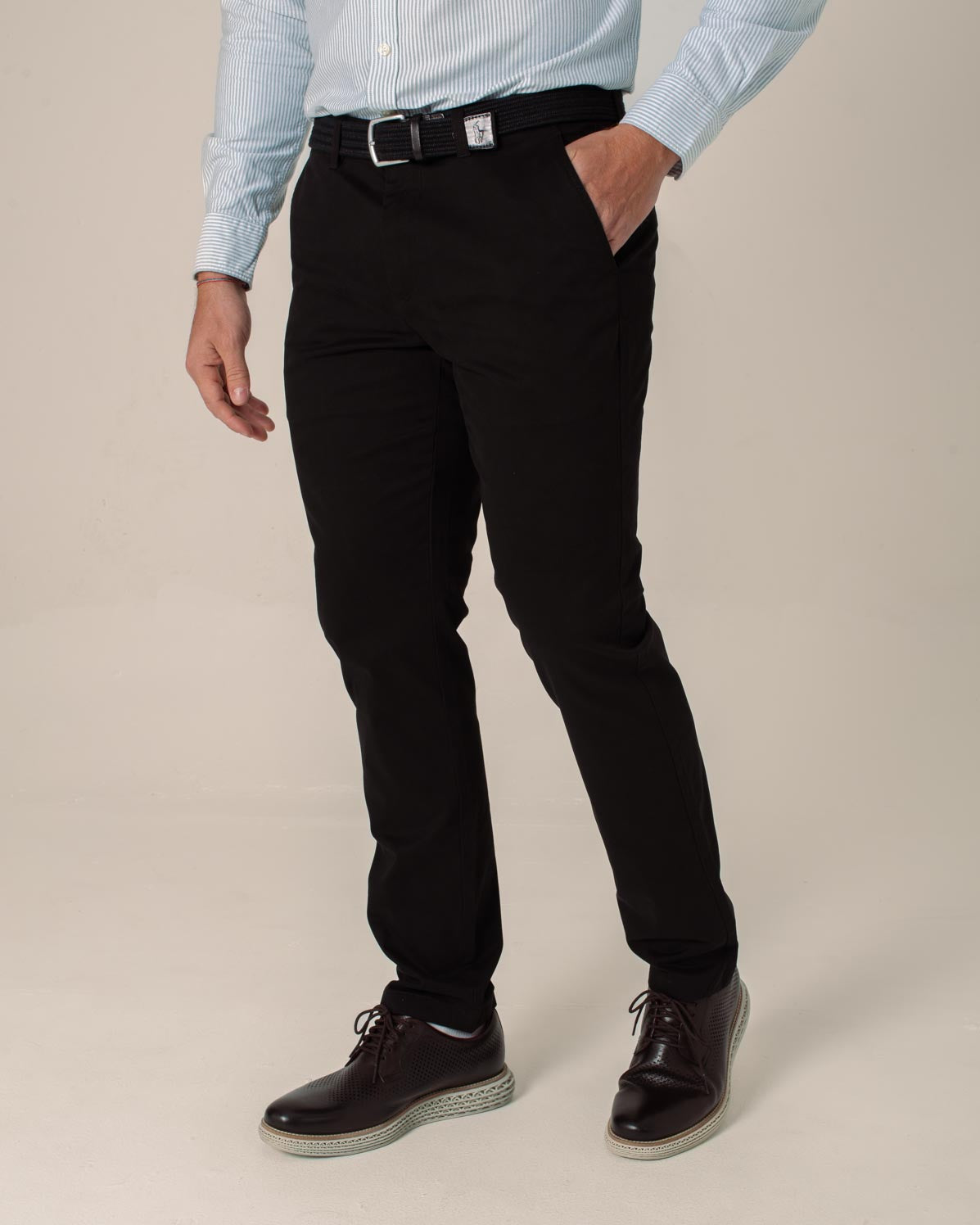CARVEN PANTALON HOMBRE NEGRO CVB211BL