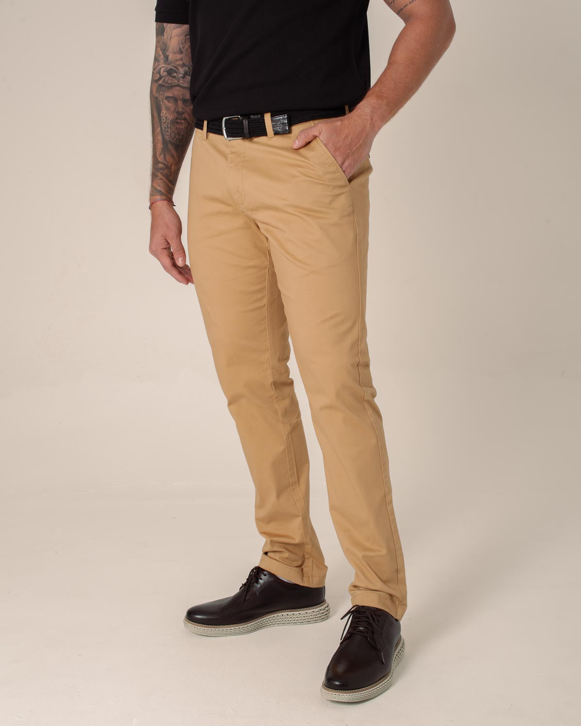 CARVEN PANTALON HOMBRE MARRON CVB211CA