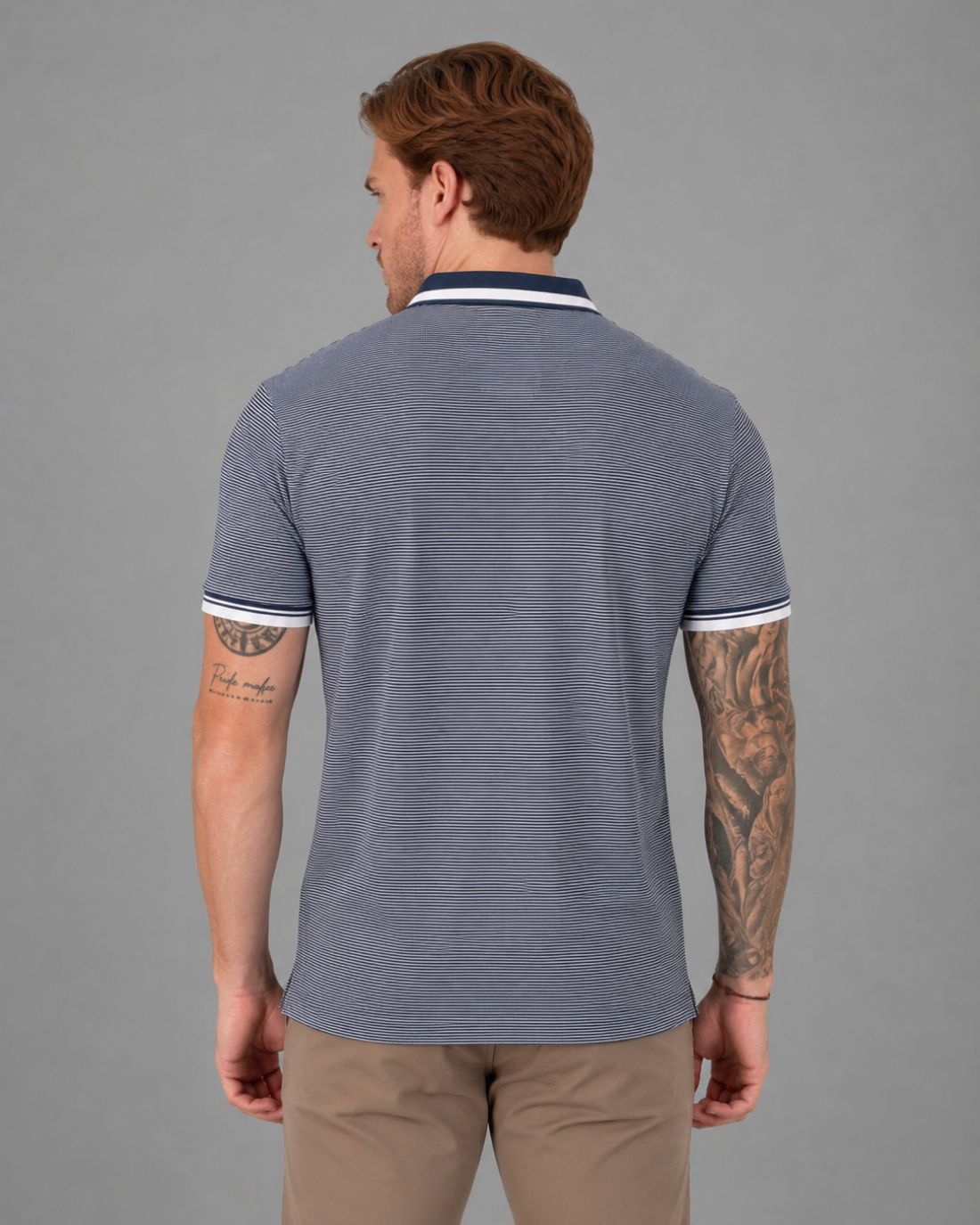 Polo P/H M/C Carven Para Hombre Color Azul Cv-Z31-140-Dknv