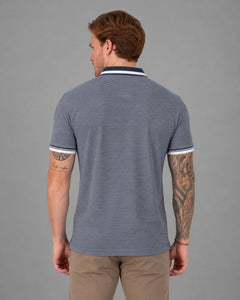 Polo P/H M/C Carven Para Hombre Color Azul Cv-Z31-140-Dknv