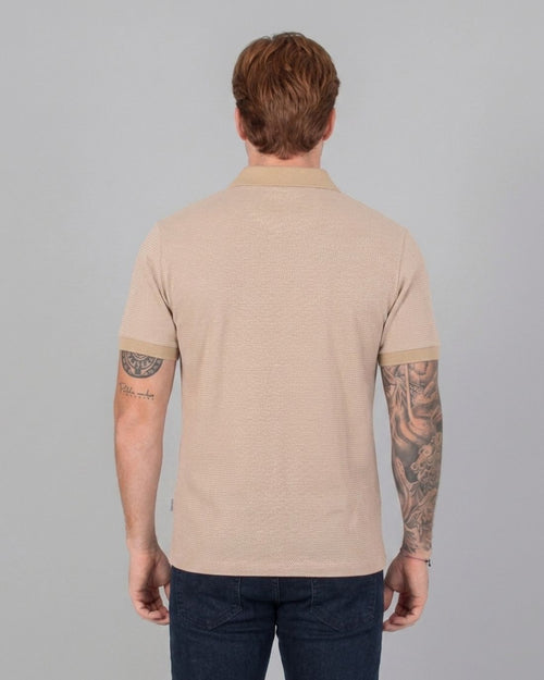 Polo P/H M/C Carven Para Hombre Color Beige Cv-Z13-163-Sd