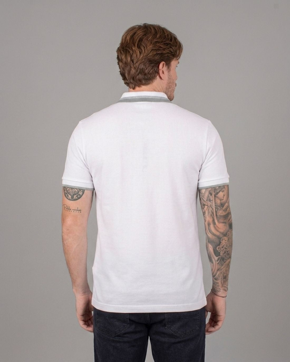 Polo P/H M/C Carven Para Hombre Color Blanco Cv-Z31-102-Owh