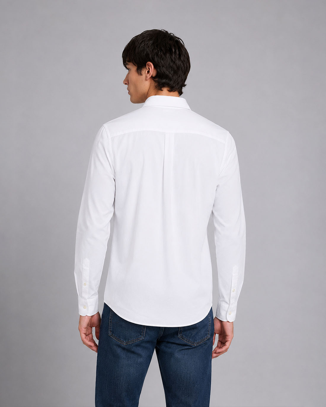Camisa Manga Larga Ls Classic Cotton Shirt Blanco Para Hombre Michael Kors