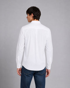 Camisa Manga Larga Ls Classic Cotton Shirt Blanco Para Hombre Michael Kors