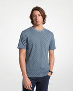 Camiseta Mk Sig Tee Azul Para Hombre Michael Kors