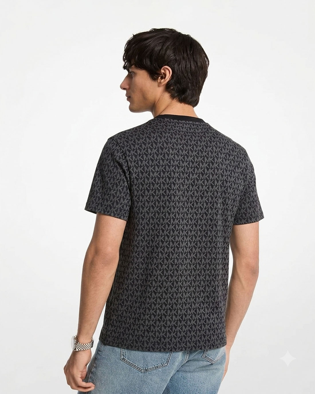 Camiseta Mk Sig Tee Negro Para Hombre Michael Kors