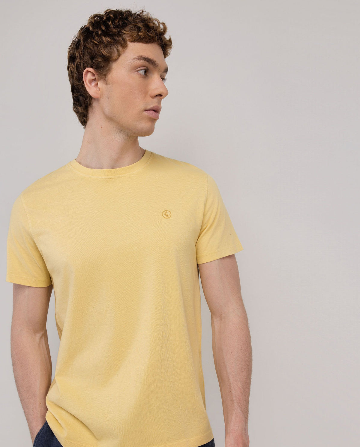 Camiseta Garment Dyed EL GANSO HOMBRE AMARILLO