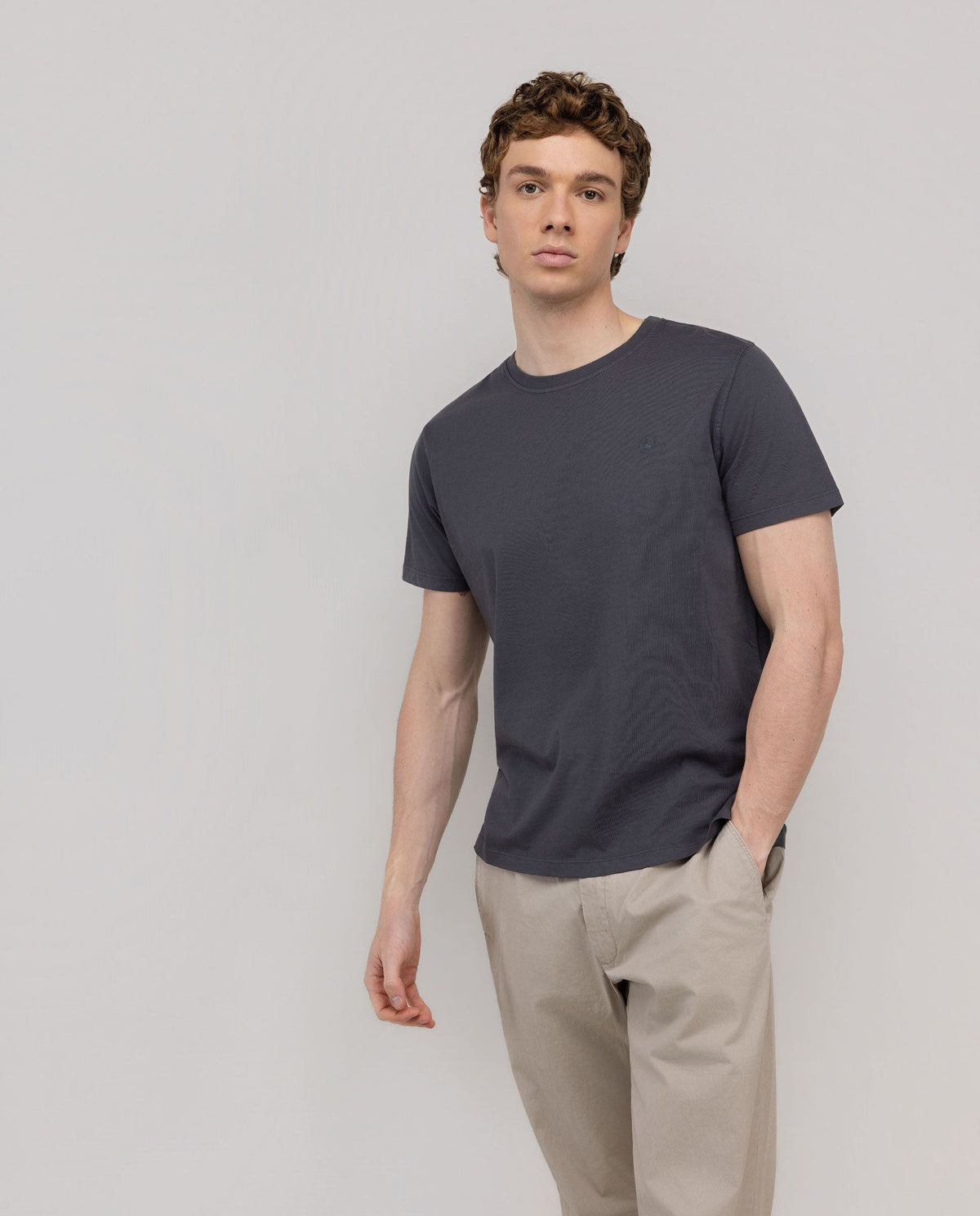 Camiseta Garment Dyed EL GANSO HOMBRE GRIS