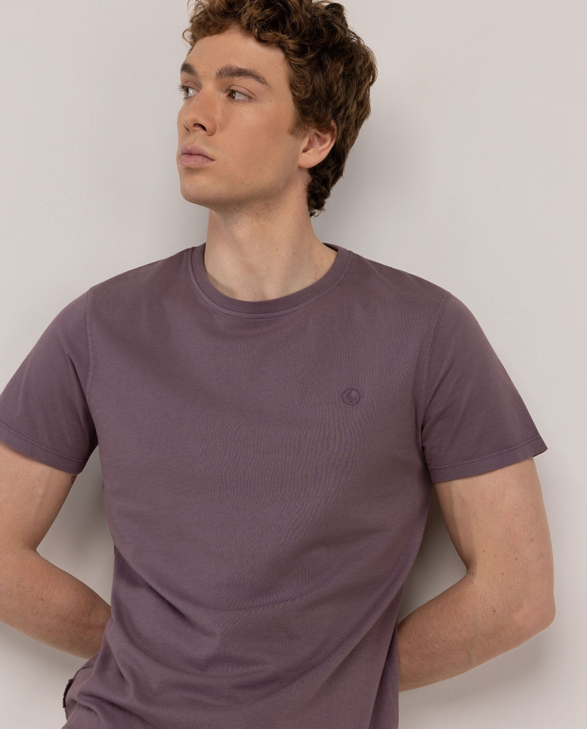 Camiseta Garment Dyed EL GANSO HOMBRE MORADO