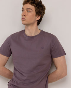 Camiseta Garment Dyed EL GANSO HOMBRE MORADO