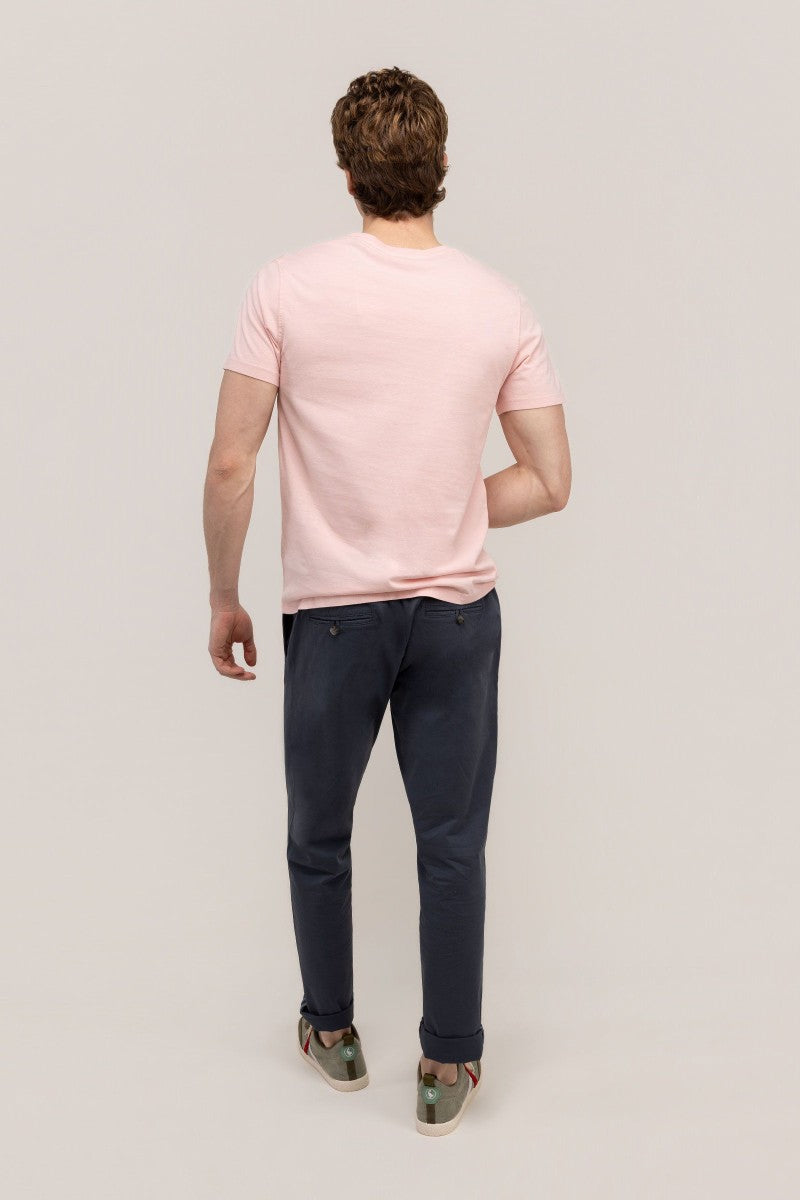 Camiseta Garment Dyed EL GANSO HOMBRE ROSADO
