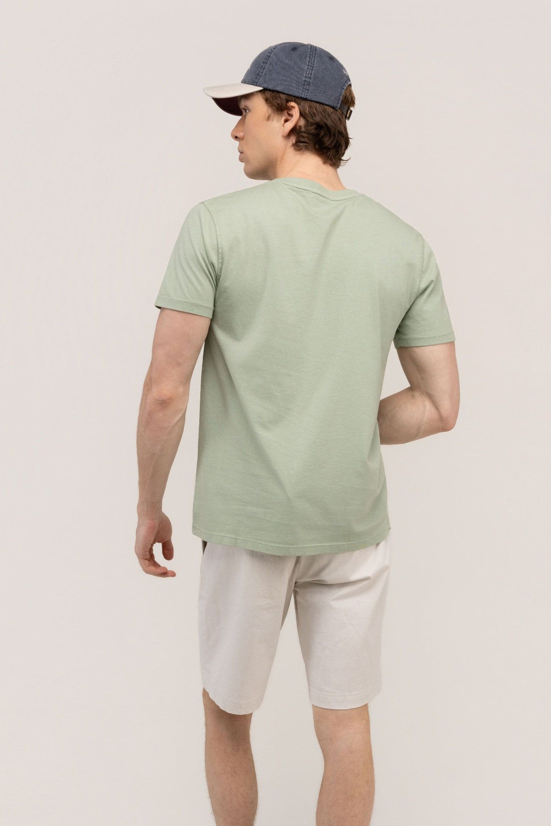 Camiseta Garment Dyed EL GANSO HOMBRE VERDE