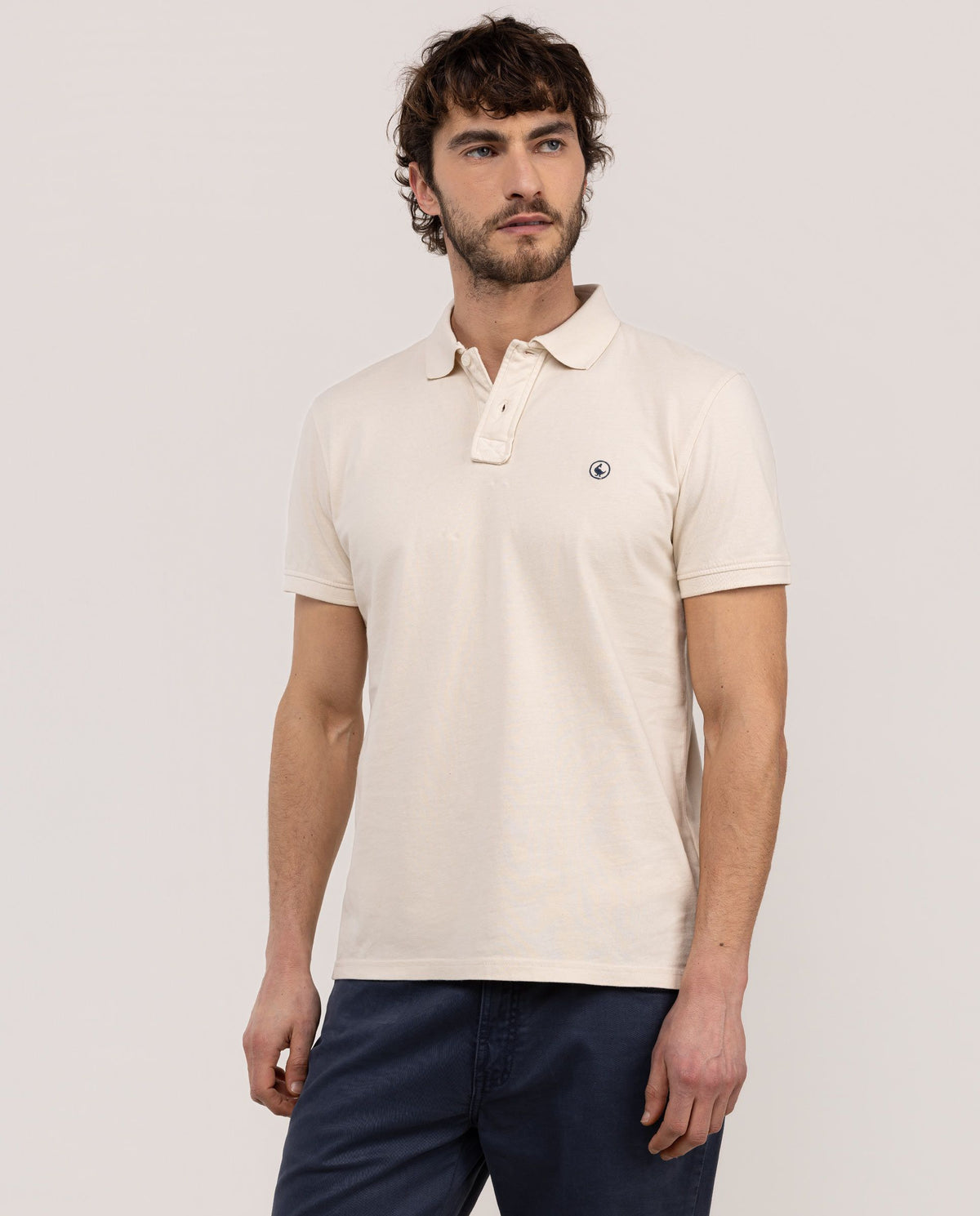 Polo Single Jersey EL GANSO HOMBRE BEIGE