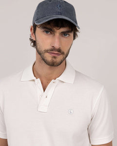Polo Piqué Garment Dyed EL GANSO HOMBRE BLANCO