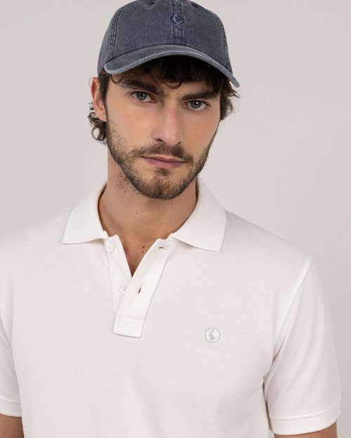 Polo Piqué Garment Dyed EL GANSO HOMBRE BLANCO