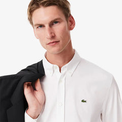 LACOSTE CH2933001 CAMISA DE ALGODON FIT REGULAR WHITE