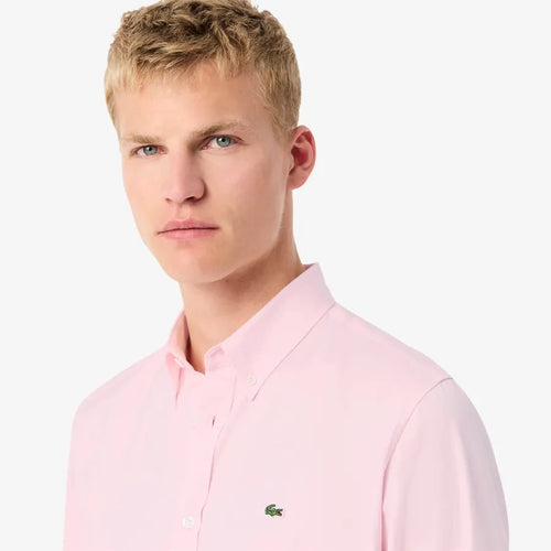 LACOSTE CH2933ADY CAMISA DE ALGODON FIT LIGHT PINK