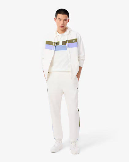 LACOSTE PH59189IV POLO MINIPIQUE COLOR BLOCK FIT WHITE