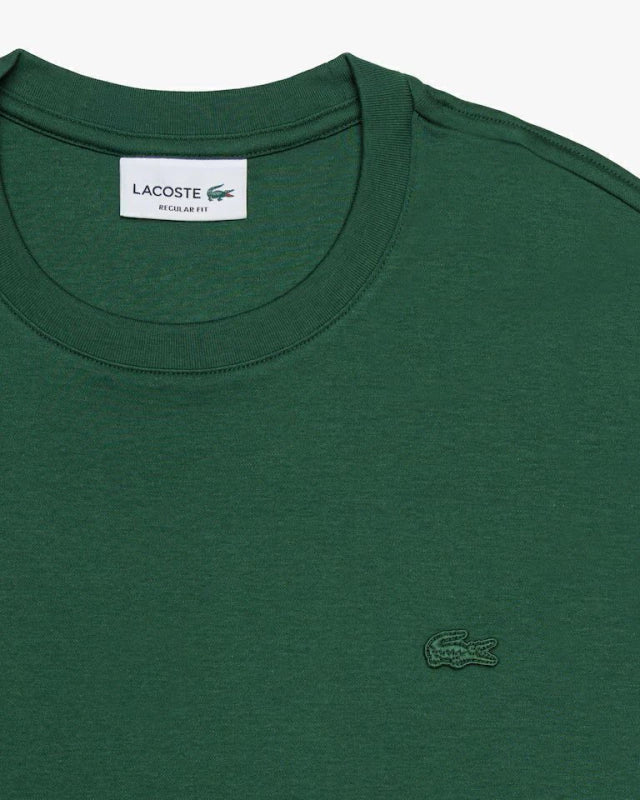 LACOSTE TH8621132 CAMISETA INTERLOCK DE ALGODON GREEN