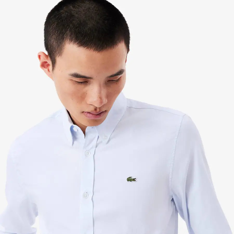 CAMISA LACOSTE HOMBRE AZUL CH1843HBP